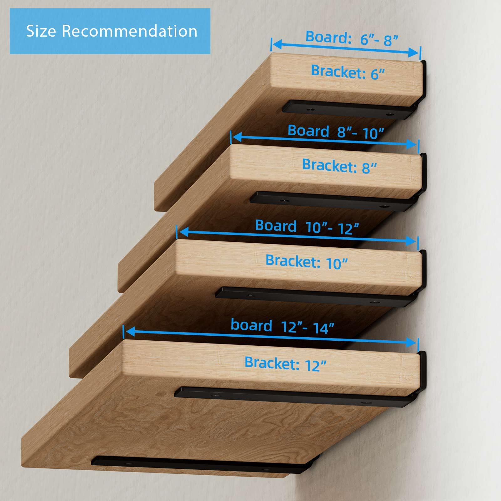 WEKIS includes a full mounting kit for fast installation on wood, drywall, or concrete.