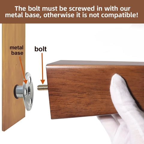 WEKIS 3-inch furniture legs with screw kit for easy setup