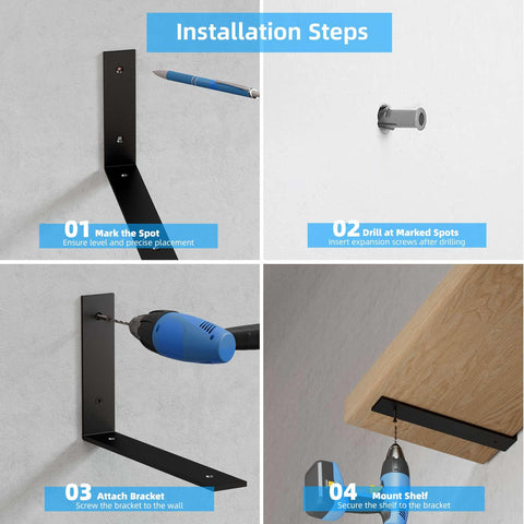 WEKIS installation with wooden shelf demonstrates easy, sturdy support.