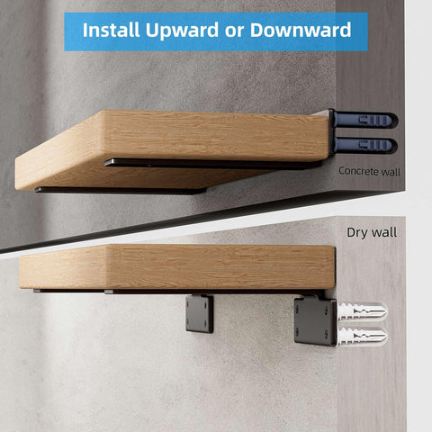 WEKIS brackets suit kitchens, bathrooms, living rooms, and garages for versatile storage.