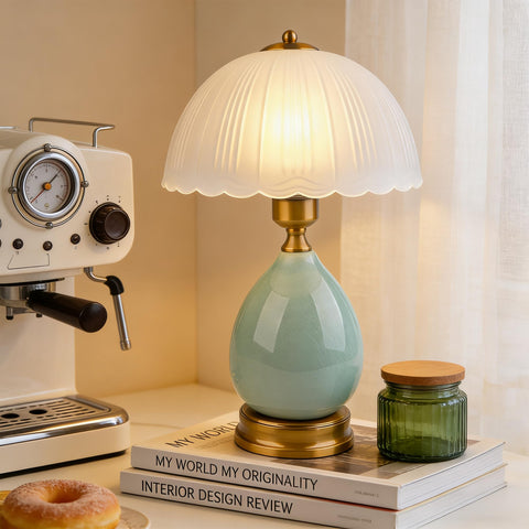 WELAISA nightstand lamp offers warm glow for evenings and reading