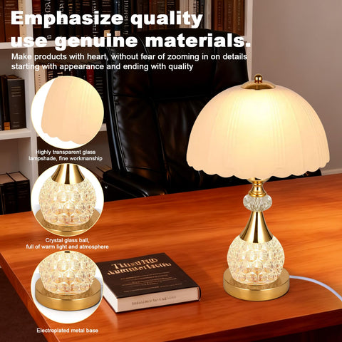 WELAISA jellyfish-shaped lamp, adjustable color temperature for reading and relaxing spaces