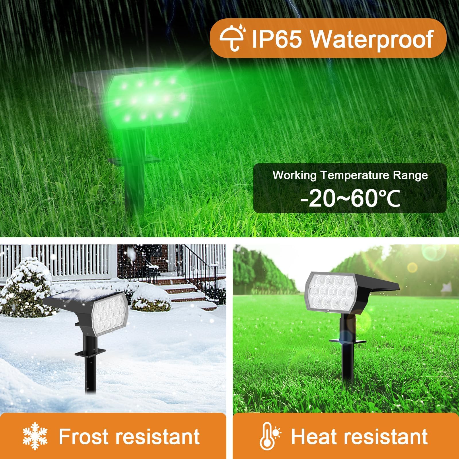 Welalo 7 modes with day-night sensor enable automatic color changes and efficiency.