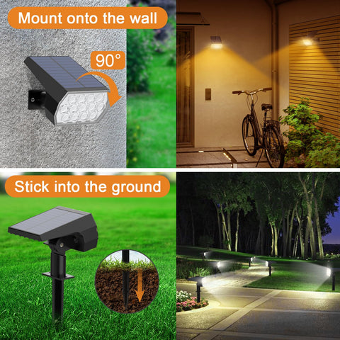 WELALO solar panels adjust 90 degrees for maximum sun.