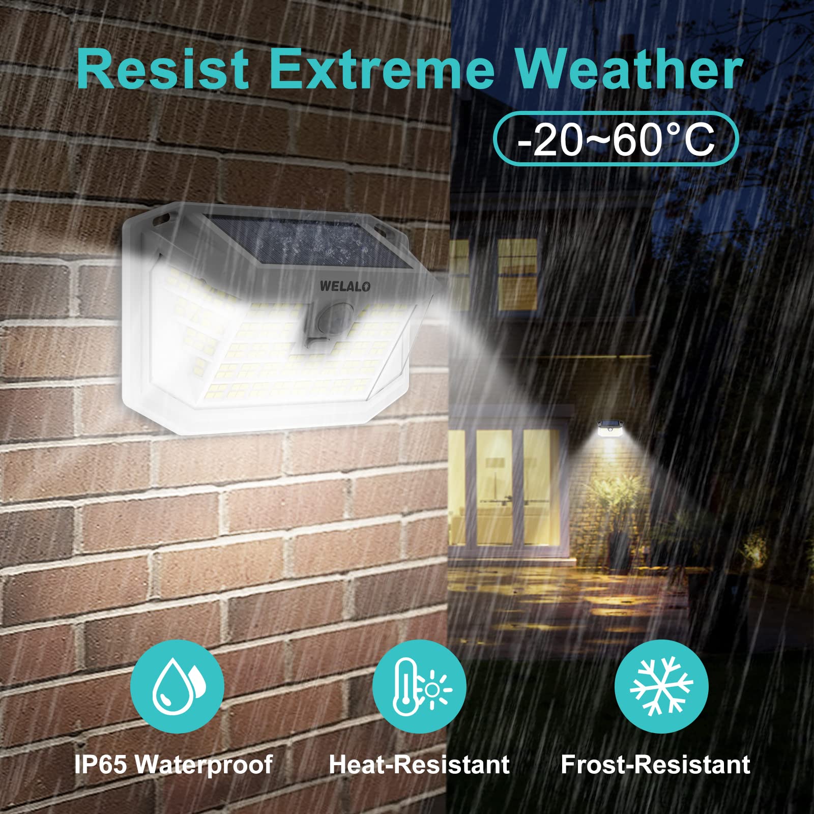 WELALO solar-powered lighting helps reduce energy use and bills.