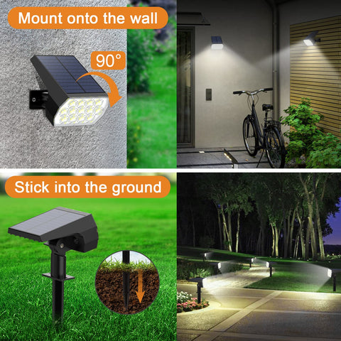 WELALO three-mode solar spotlights offering flexible outdoor illumination