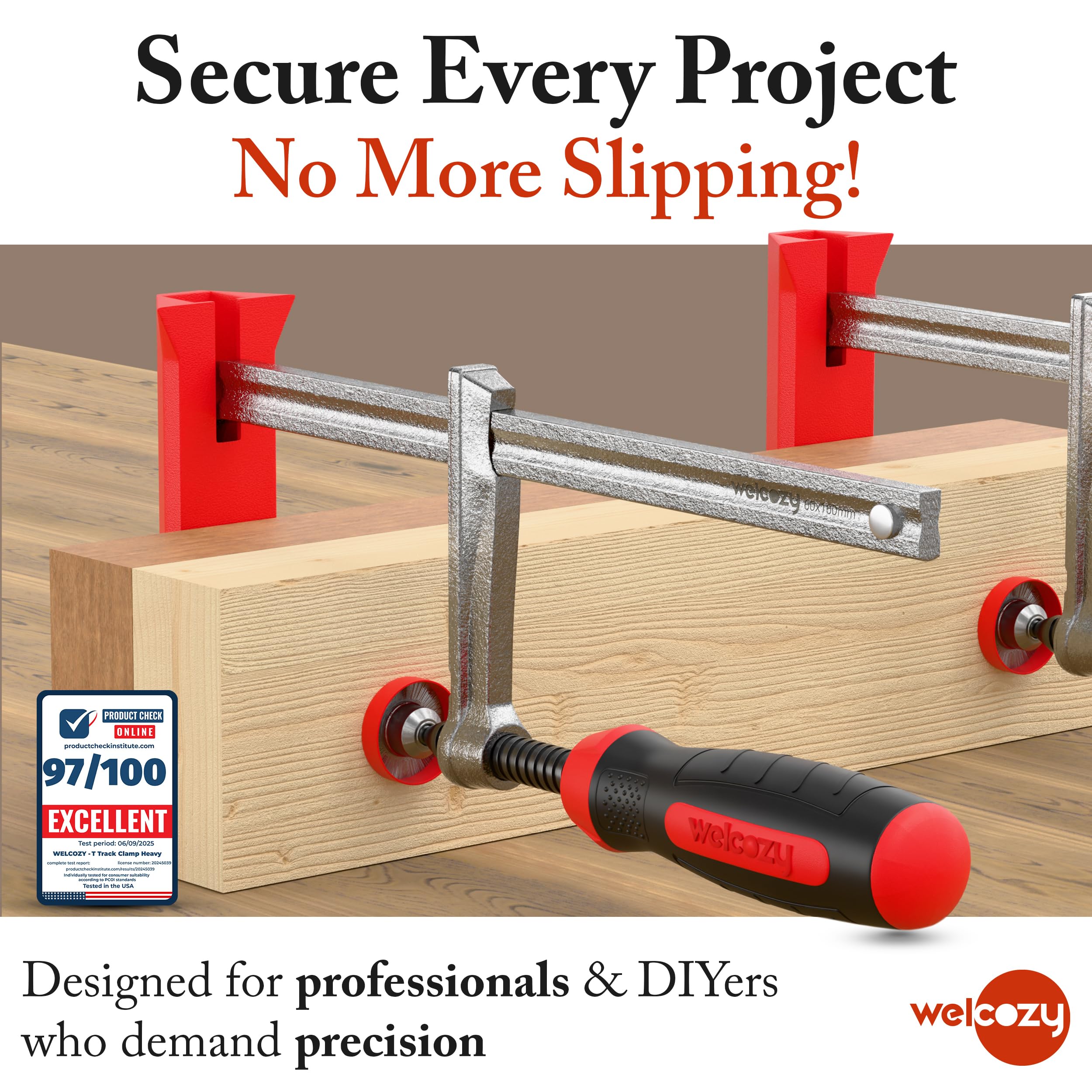 Welcozy bench clamp supports DIY project clamping.
