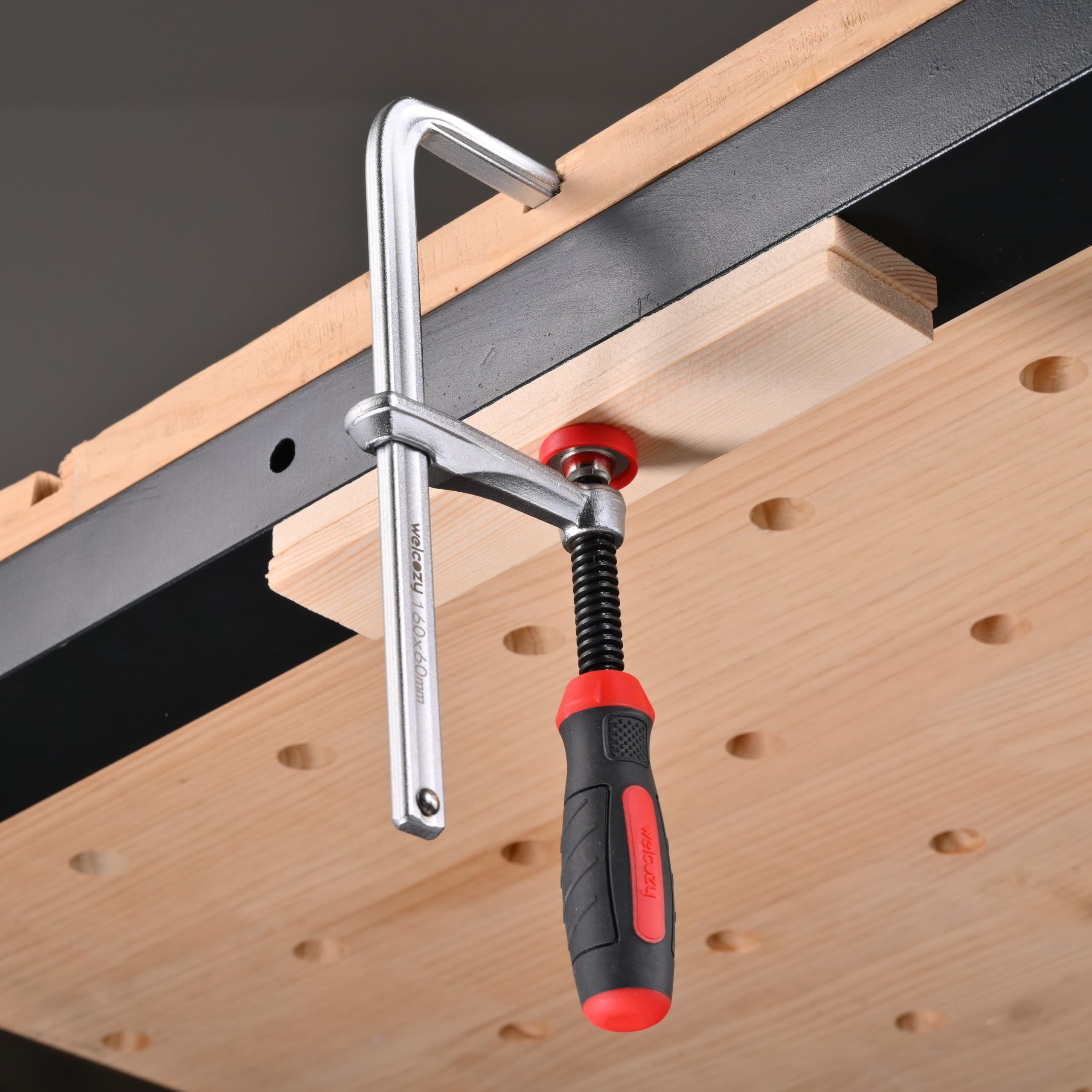 Welcozy joiner-tool clamp stabilizes jig setups.