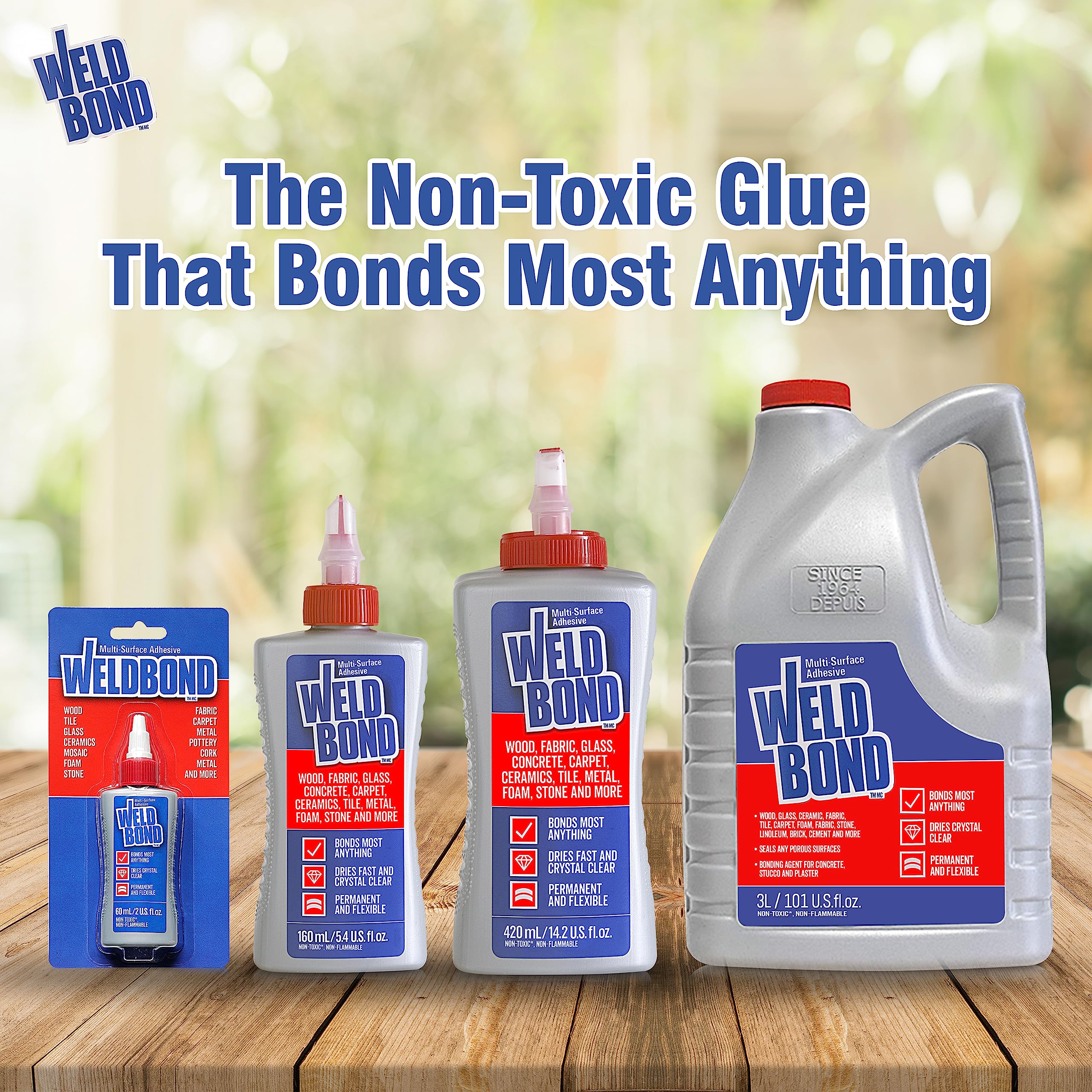 EcoLogo certified Weldbond with low VOCs and no formaldehyde.