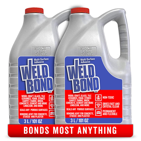 Weldbond is non-toxic and easy to clean before curing.
