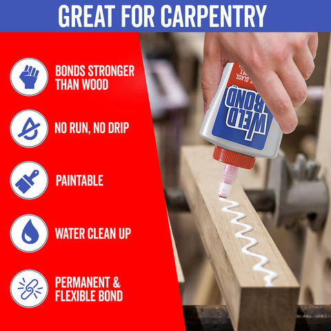 Weldbond bonds tiles and glass with a crystal-clear result.