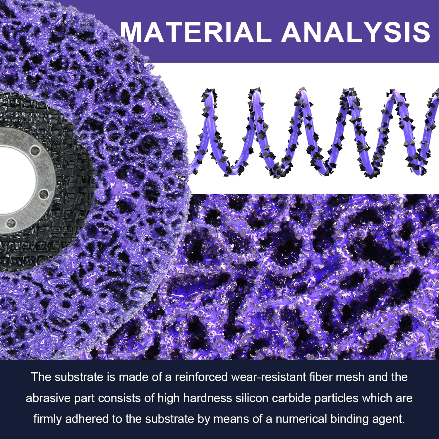 WelderElite open nylon mesh strip-disc design enhances debris clearance.