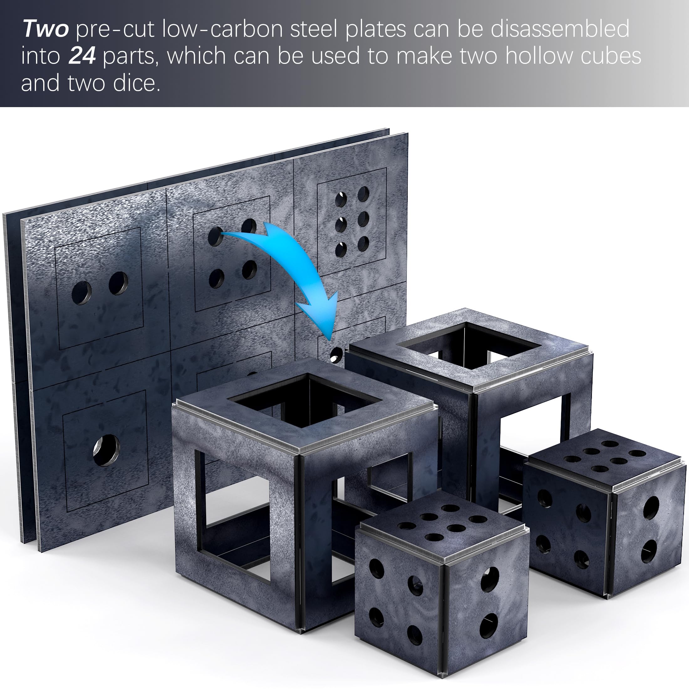 WelderElite pre-cut mild steel sheets enable precise cuts and reliable joins.