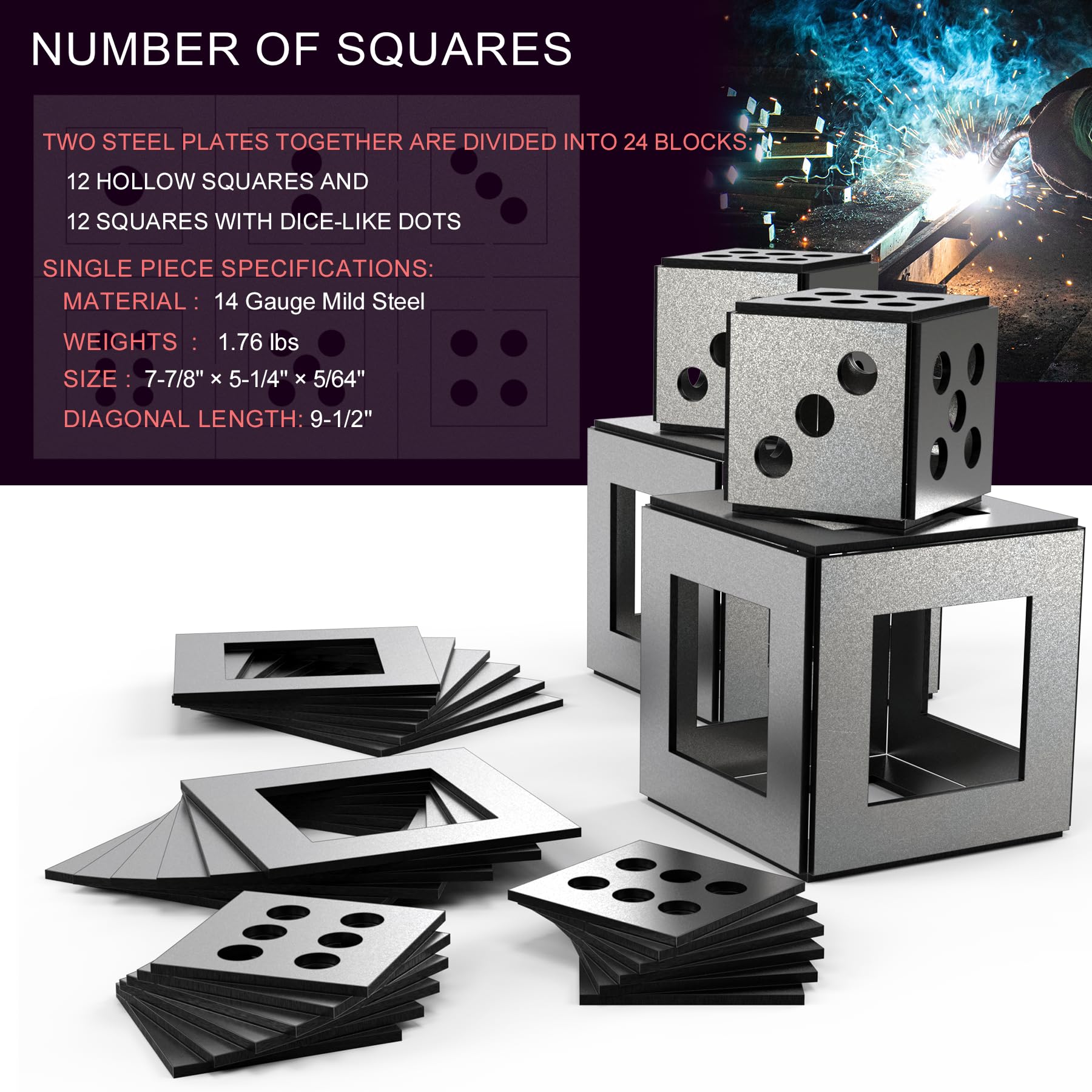 WelderElite six-face-dice-welding-demo showcases creative alignment training.