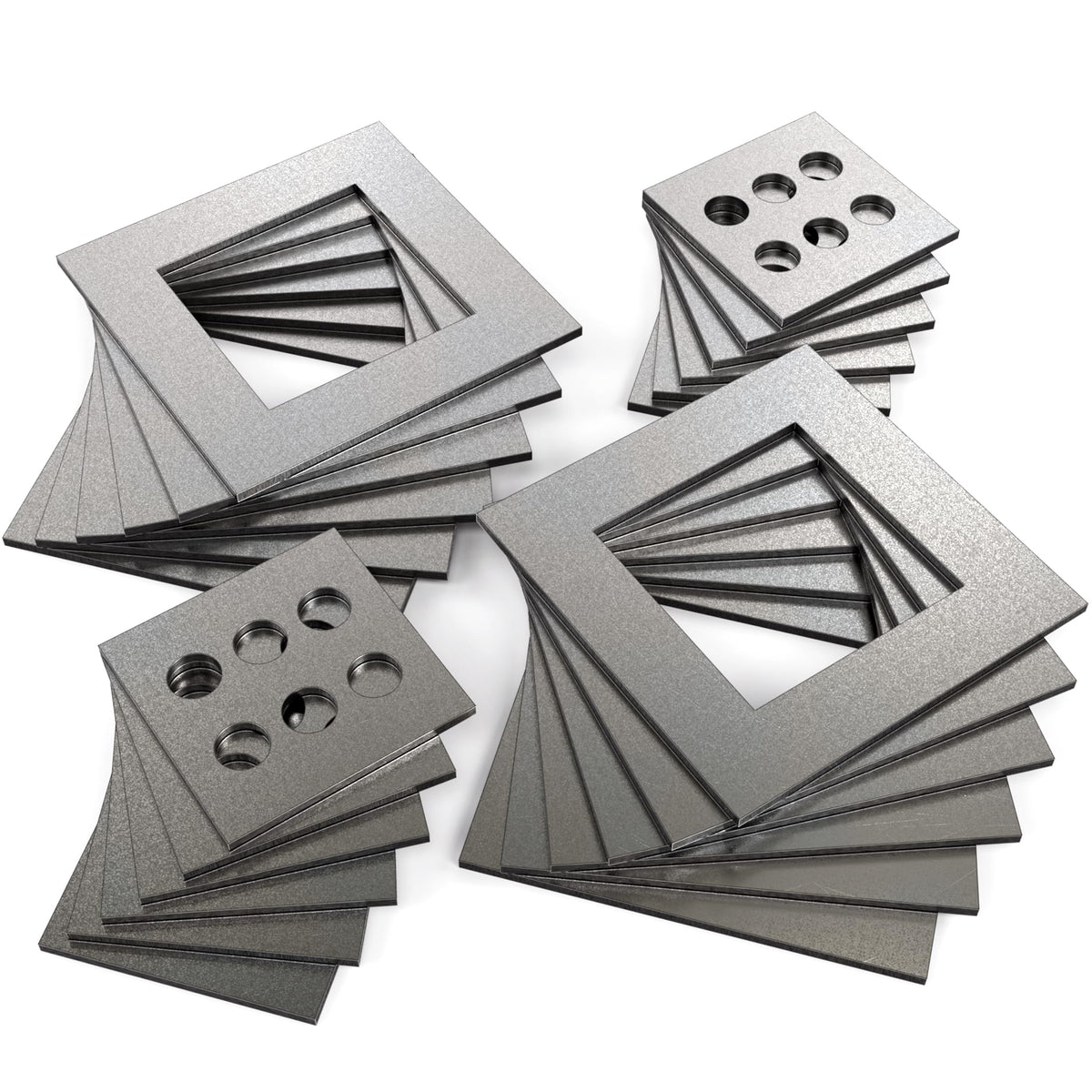 WelderElite welding coupon set with laser-cut steel edge for precise beginner practice.