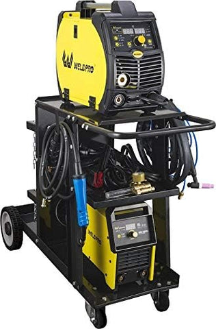 W Weldpro welding cart cylinder rack with top and bottom straps