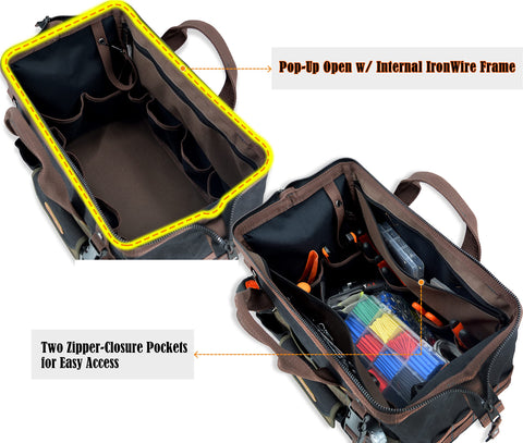 WELKINLAND 32 pockets keep tools organized during complex tasks.