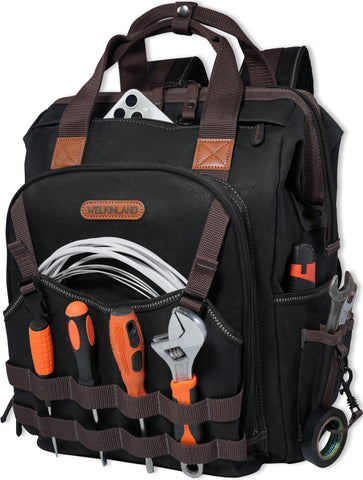 Welkinland 88-pocket tool backpack offers organized storage for on-site tasks.