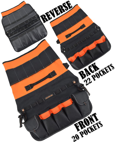 WELKINLAND bucket organizer on-the-job shows secure fit and organized workspace.