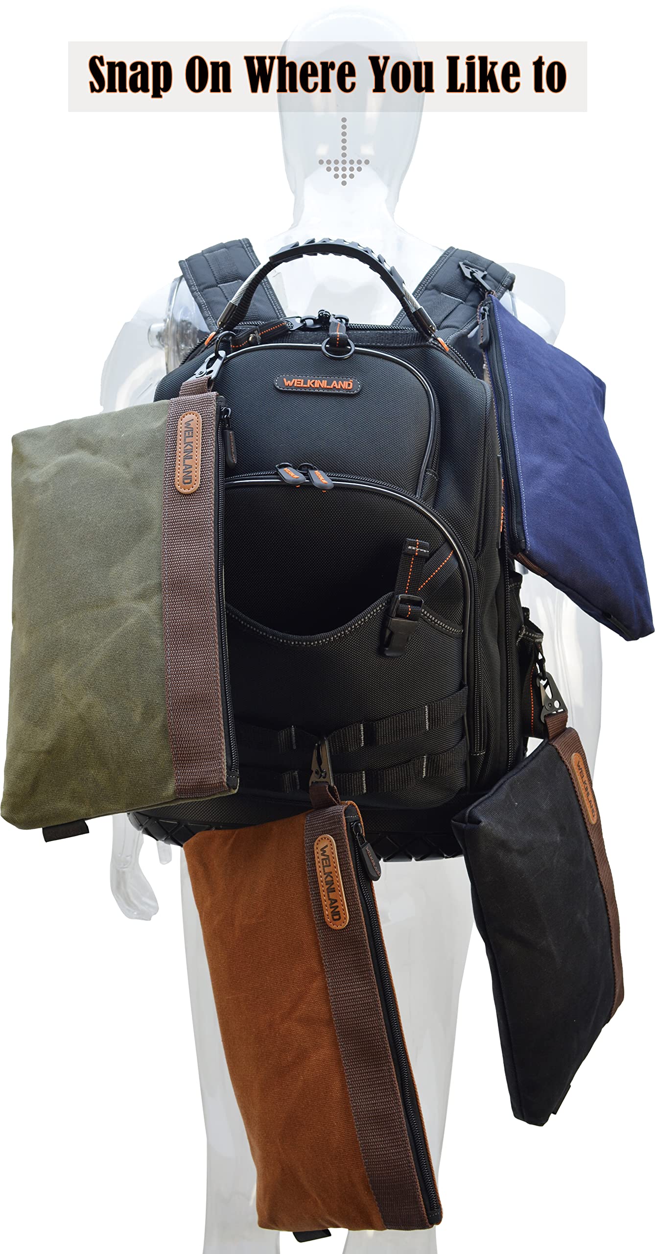 Welkinland color-coded four-pouch set helps organize by task or person