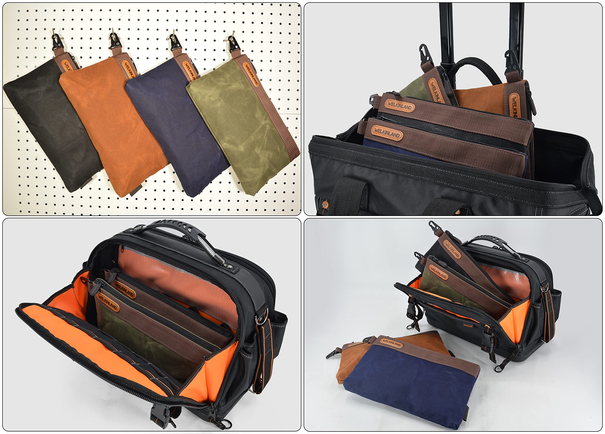 Welkinland double-layer Oxford fabric pouch supports heavier tool loads