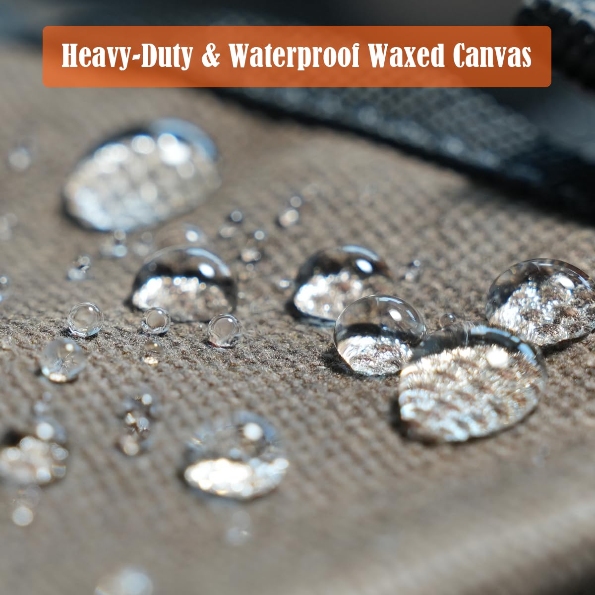 Welkinland 20oz waxed canvas feel offers water resistance and rugged durability