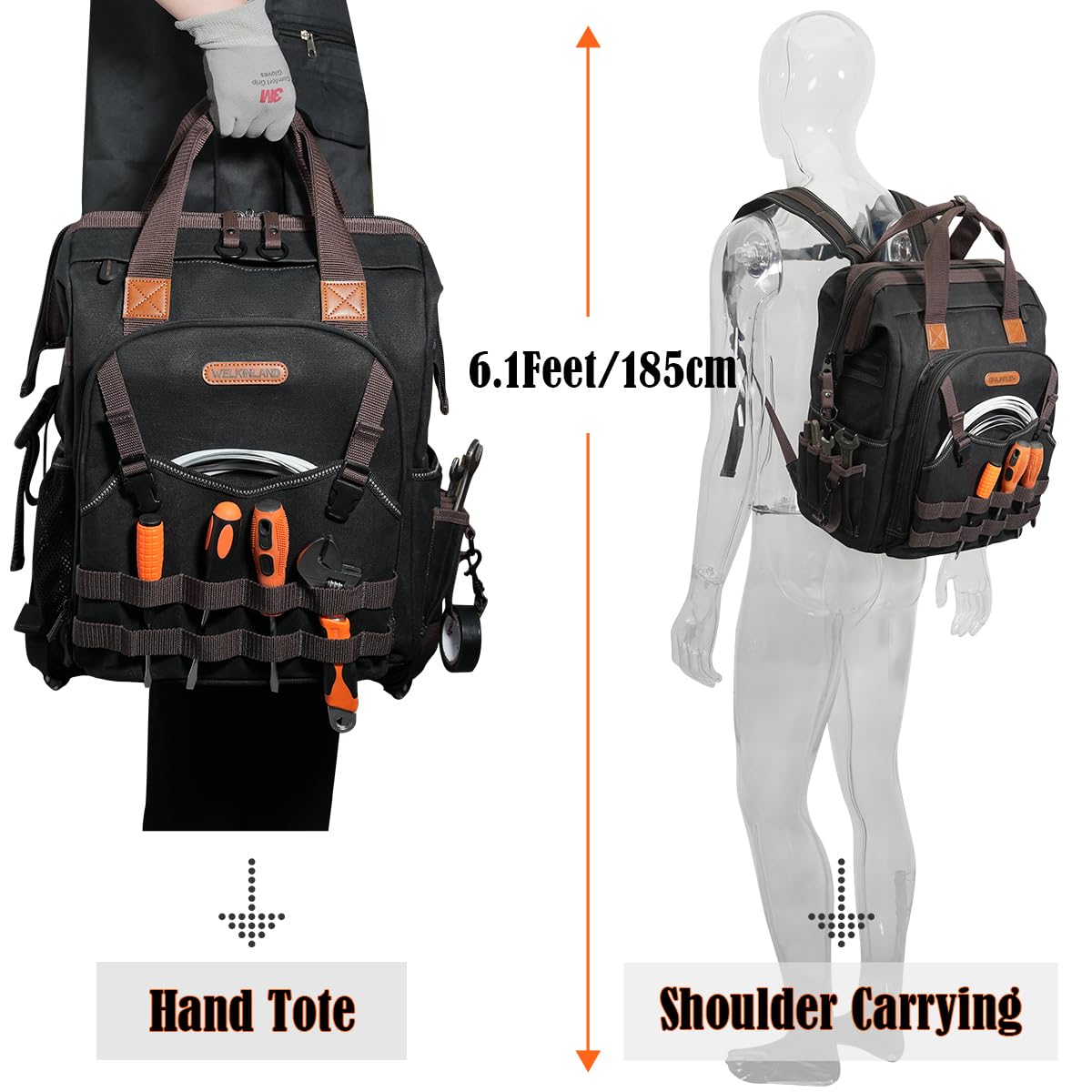 Welkinland ergonomic carry design supports balanced weight distribution.