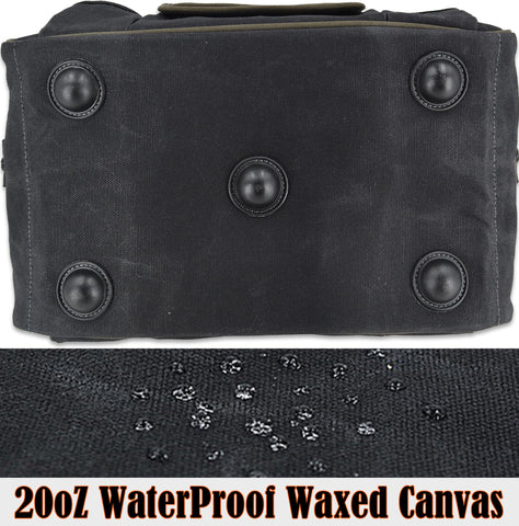 Welkinland gun-metal hardware provides durable closure and protection.
