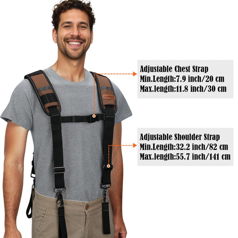 Welkinland breathable lining keeps you cooler while wearing the suspender