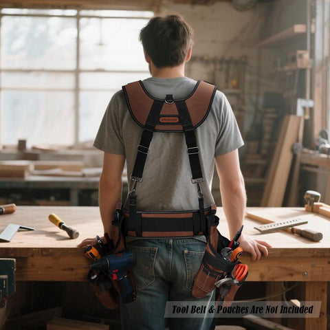 Welkinland suspender with comfortable padding reduces shoulder friction during long workdays