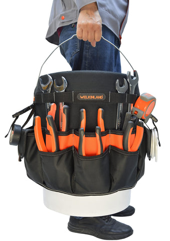 WELKINLAND orange interior enhances visibility for quick tool identification.