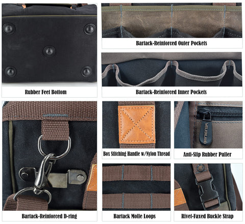 Welkinland pro grade canvas bag offers durable daily protection.