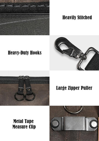Welkinland reinforced carry handle and padded straps reduce shoulder fatigue