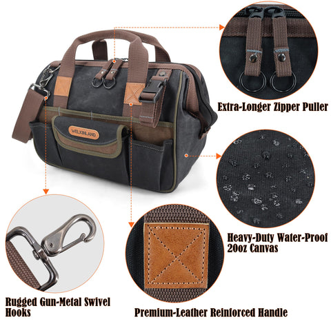Welkinland stand-up handle makes transport between sites easier.