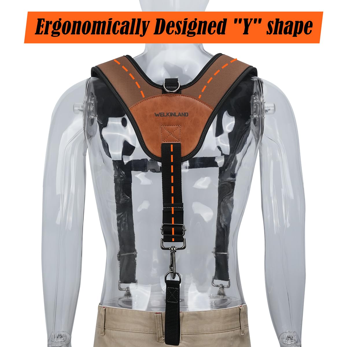Welkinland adjustable shoulder straps enable quick on-and-off fit