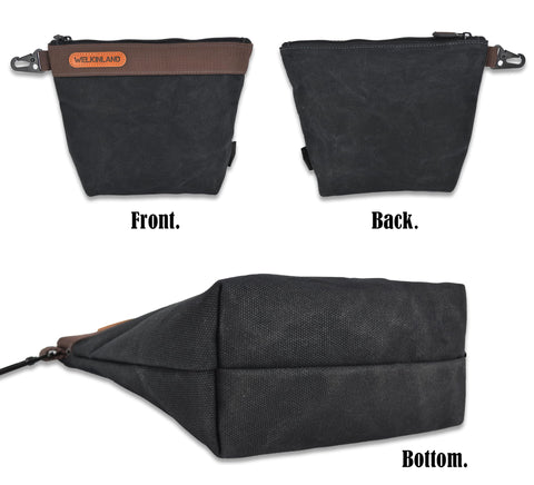 WELKINLAND tool pouch with clip attaches to belt or bag.