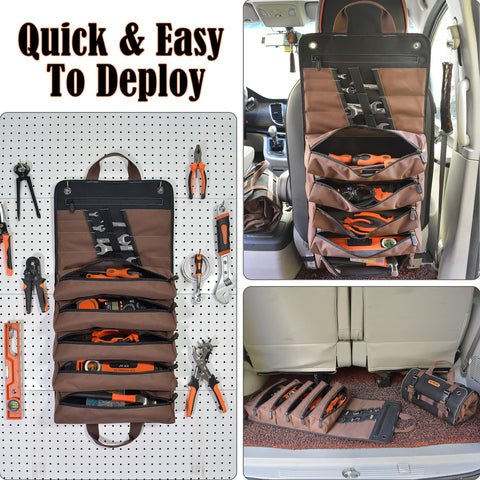Welkinland tool roll anti-cut canvas detail for durability