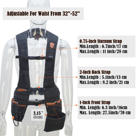 Welkinland Top-G vest in use on-site with tools within reach