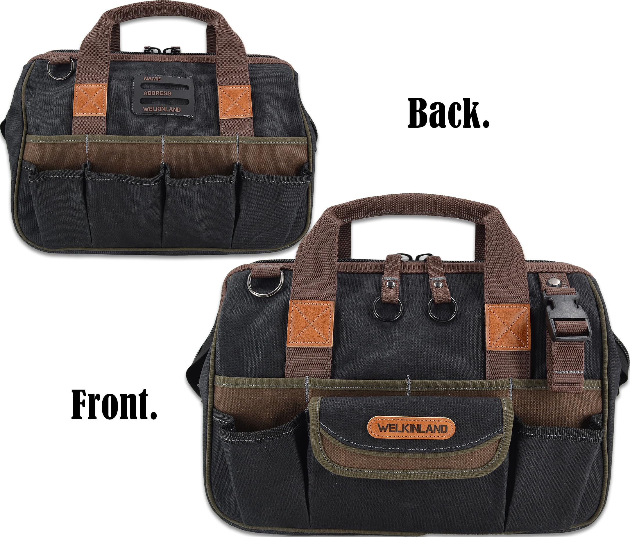 Welkinland versatile bag suits electricians, plumbers, and carpenters on the move.