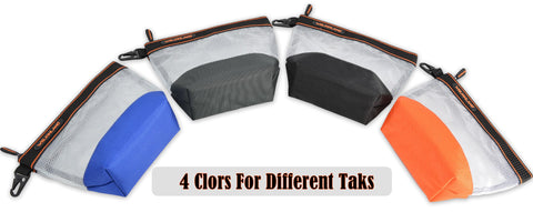 Welkinland waterproof tool pouch keeping contents dry in wet conditions.
