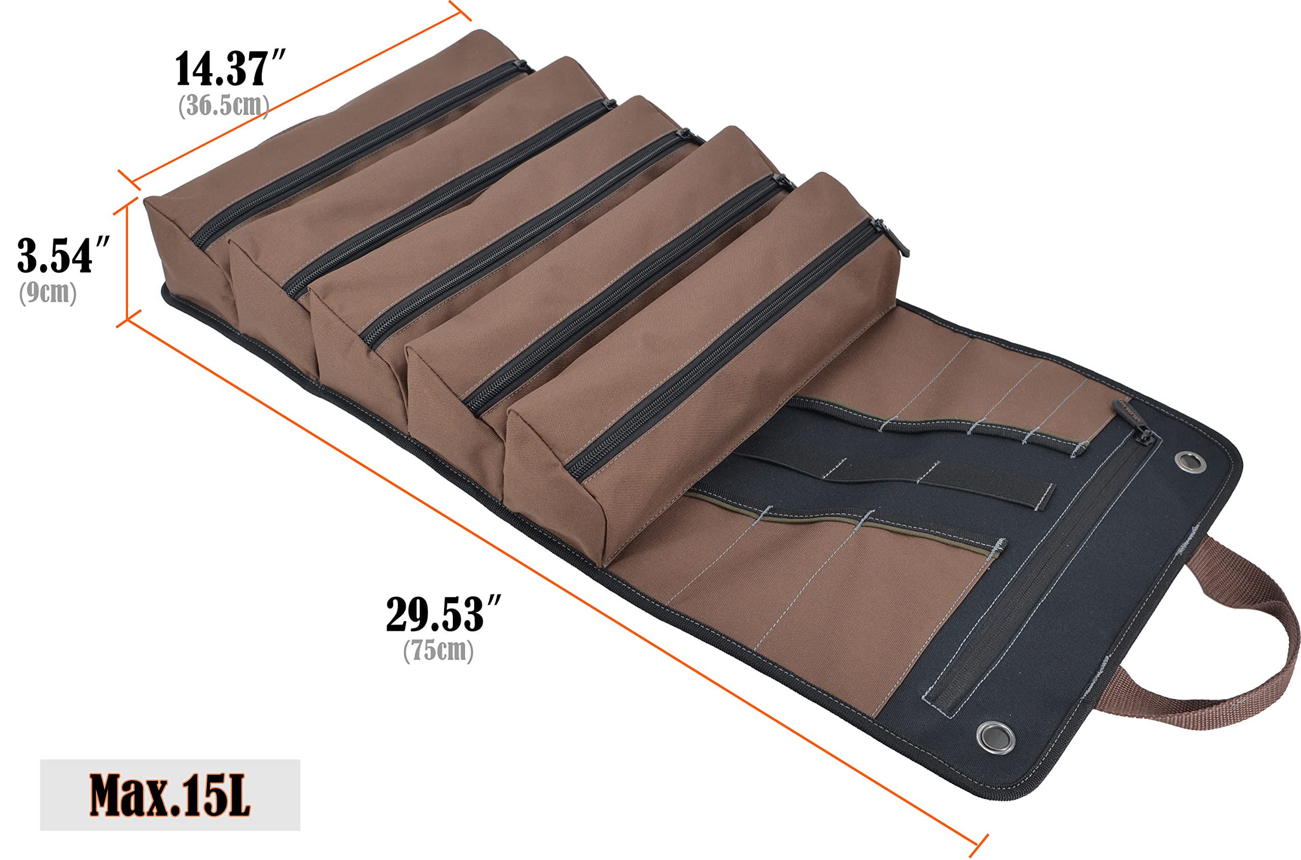 Welkinland waterproof waxed canvas protecting tools on site