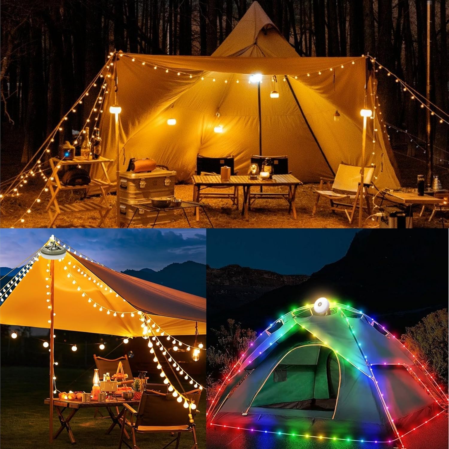 Wellgium 4-in-1 camping lights with USB-C charging for power on the go