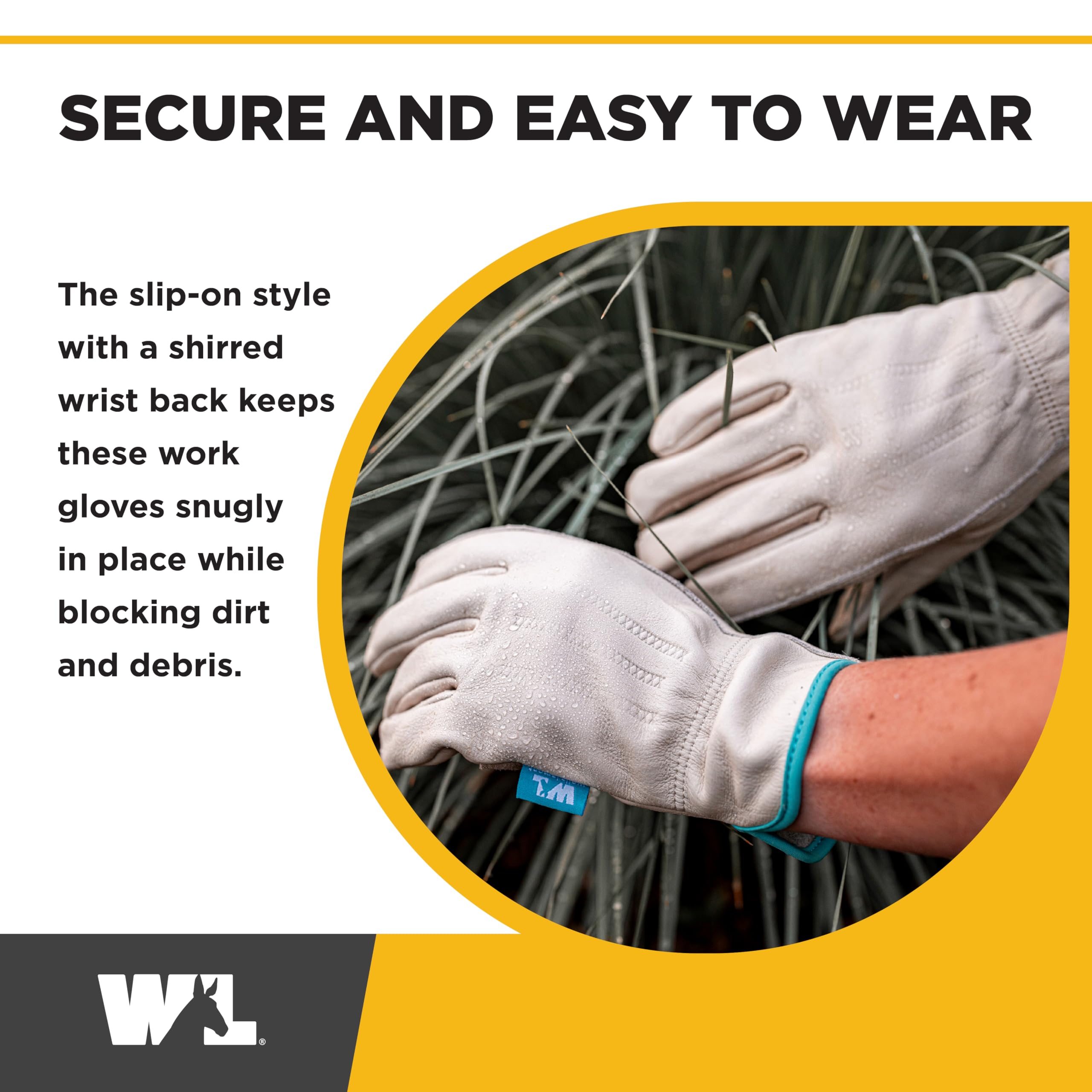 Wells Lamont ergonomic leather gloves support dexterity for precise handwork.