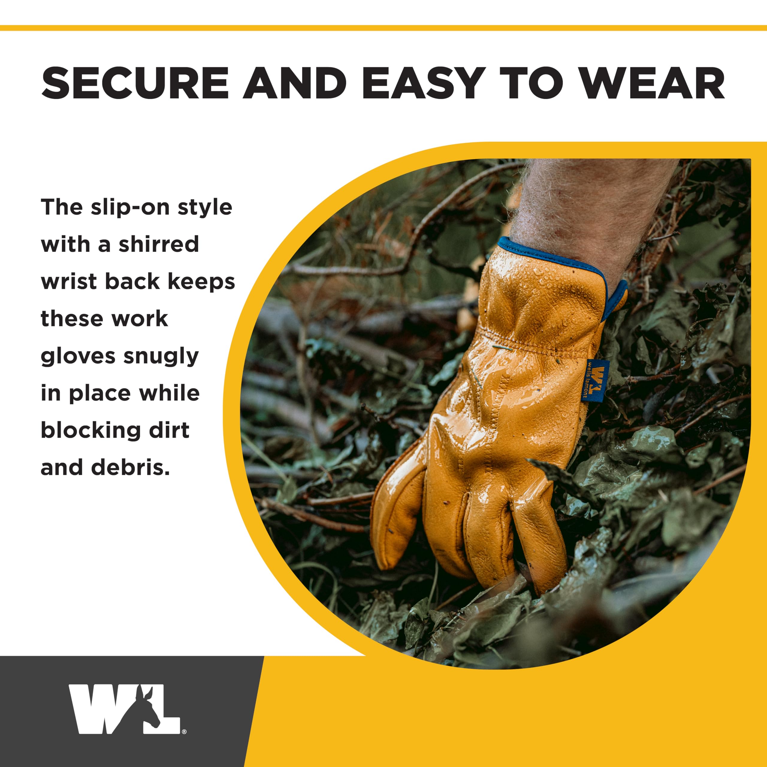 Wells Lamont HydraHyde Gunn-cut Keystone-thumb design boosts comfort and dexterity.