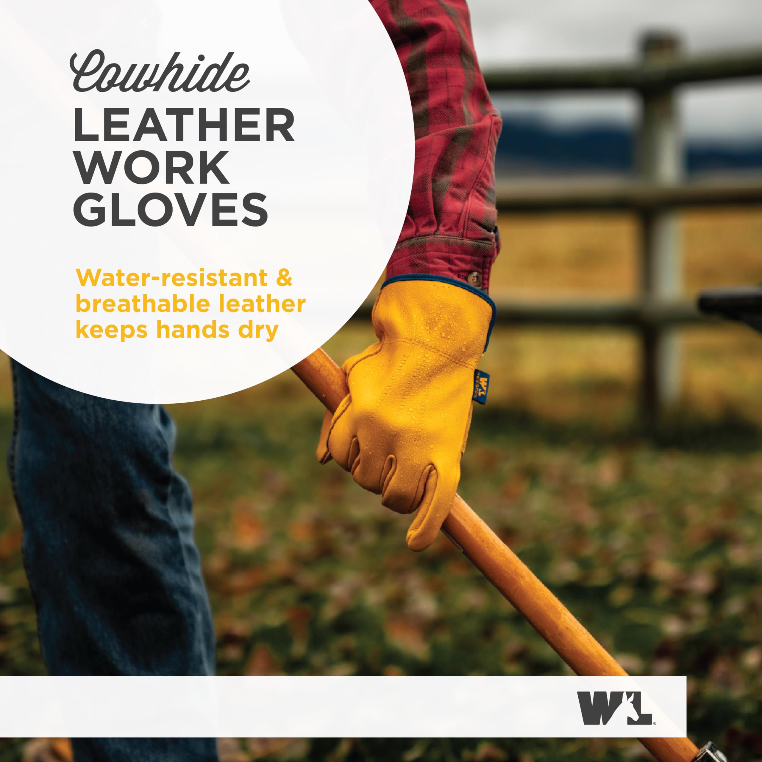 Wells Lamont HydraHyde slip-on elastic wrist glove for quick on/off.