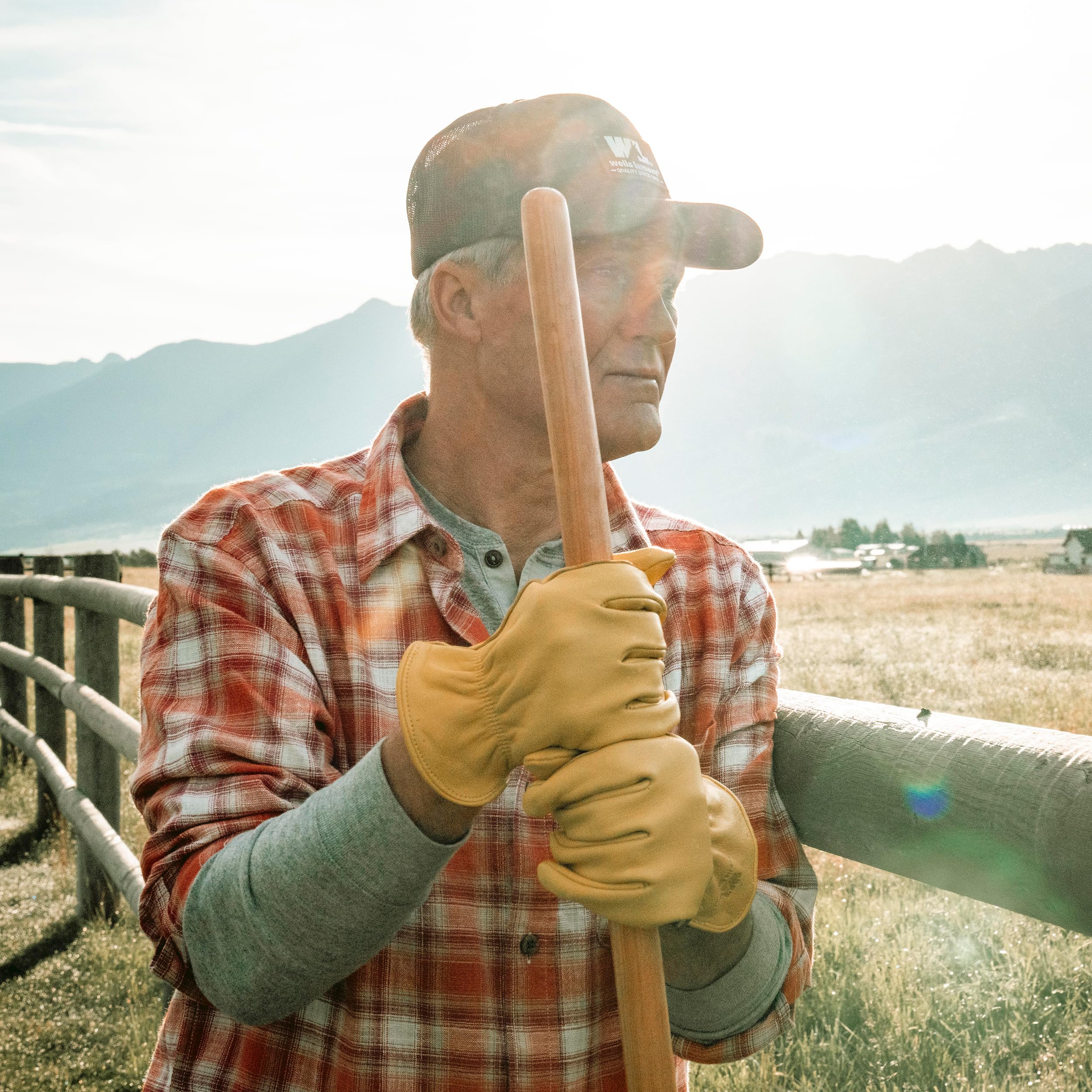 Wells Lamont light-duty deerskin gloves in use for driving and maintenance
