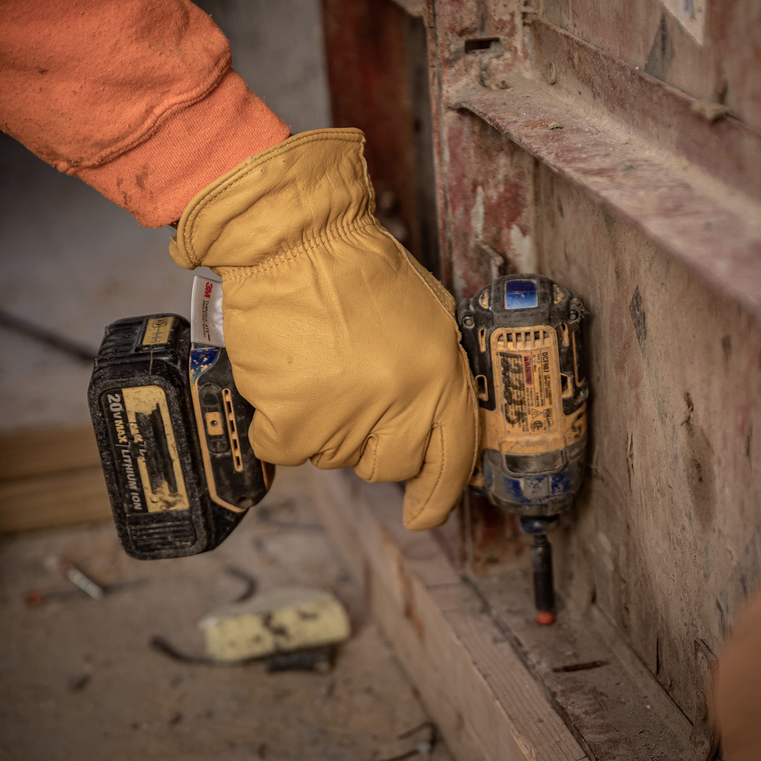 Wells Lamont gloves featuring fleece lining for extra comfort