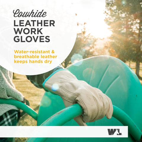 Wells Lamont reinforced palm patch gloves maximize grip during heavy tasks.