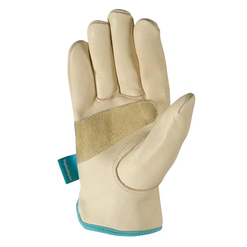 Wells Lamont slip-on gloves with elastic wrist simplify donning and keep debris out.