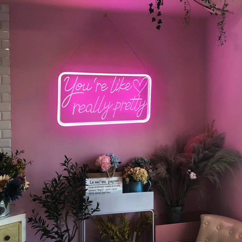 Welltodo USB-powered neon sign for desks and nightstands.